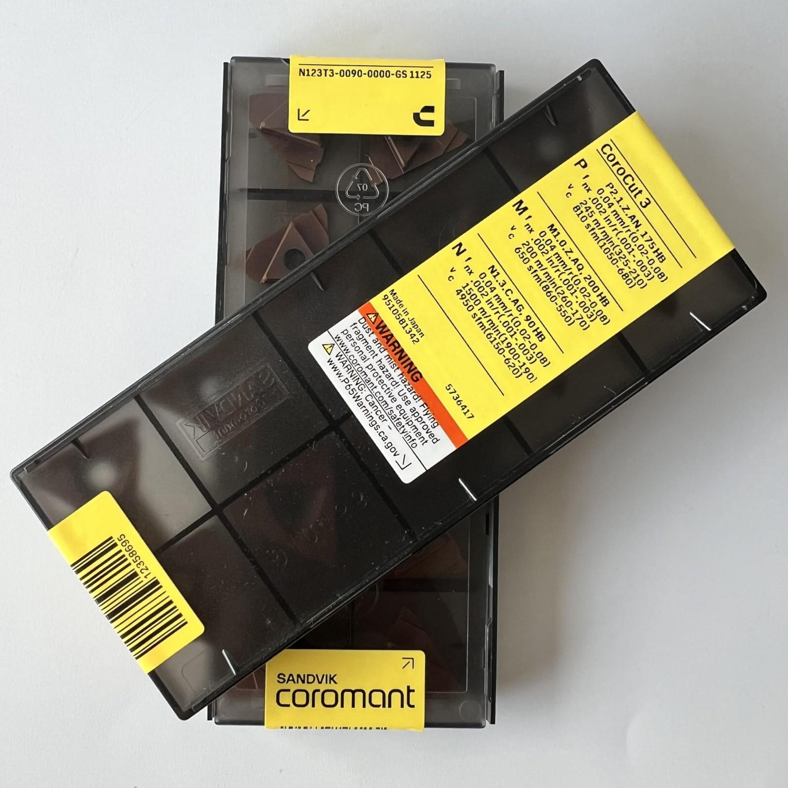 

SANDVIK / N123T3-0090-0000-GS 1125 / Original Swedish hard alloy blade 10 Pcs