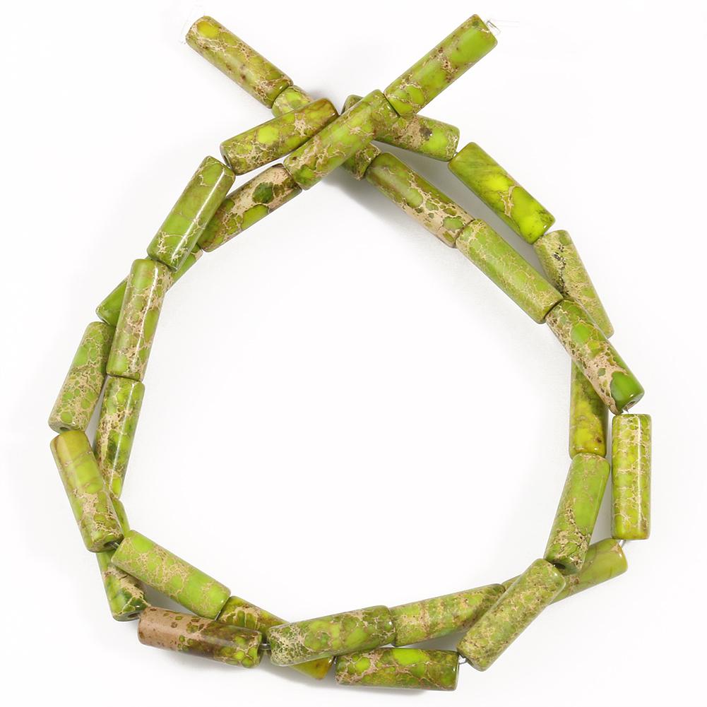 Намистини з природного осаду і яшми, імперська трубка, форма колони, вільні розпірні намистини для виготовлення ювелірних виробів 15 дюймів