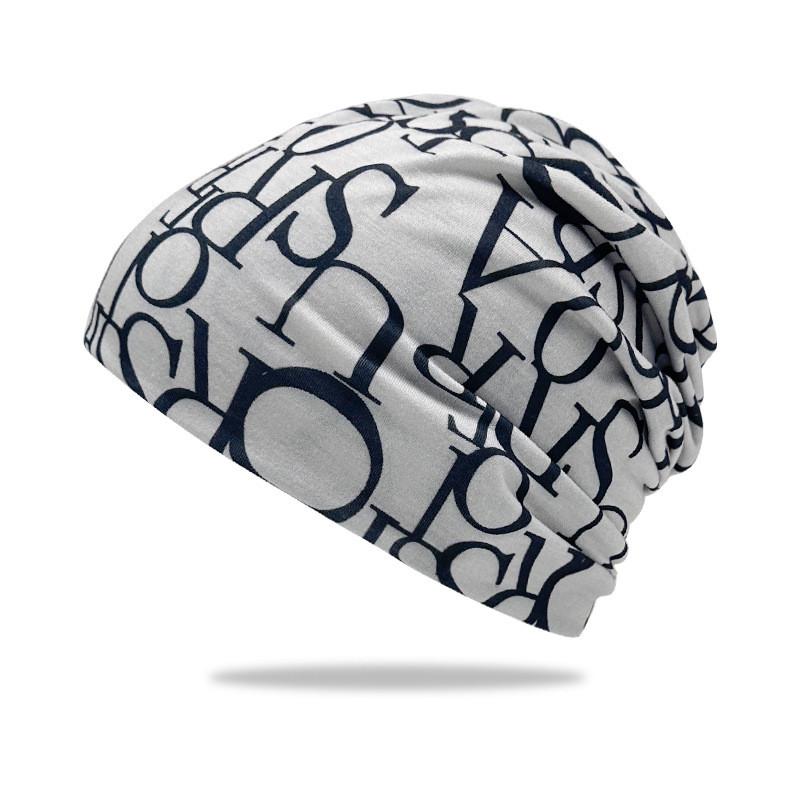 Letter Print Women Hat Double Layer Pullover Breathable Windproof Cap Artistic