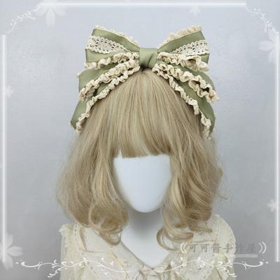 Lolita Doll Hair Accessories Headdress Lace Female Headband Big Bow Headband KC
