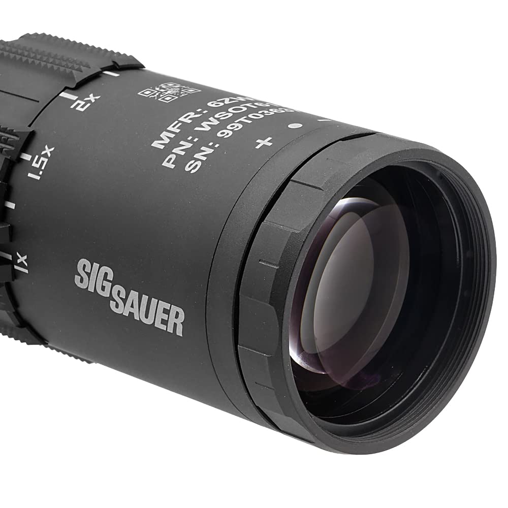 Evolution Gear SIG TANGO 6T DVO 1-6X24mm LPVO Replica Short Scope for Real Guns, FFP, 6x Magnification, Super Zoom, IPX-7 Waterproof, Black