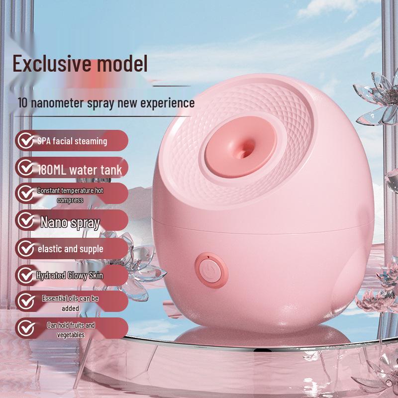 Nano Mist Facial Steamer: Hydrating & Pore-Opening Humidifier for Home