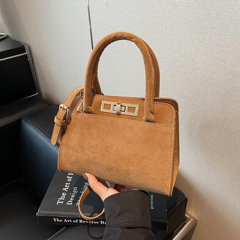 2026 Retro Frosted Textured Handbag: Versatile Women's Shoulder & Crossbody Bag