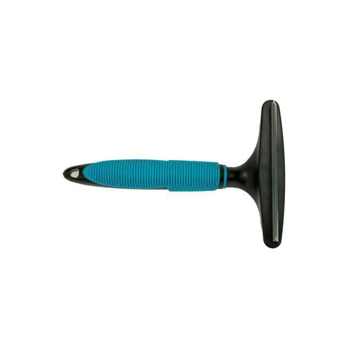 Brosse De Toilettage - NAYECO - Taille Moyenne - Bleu - Élimine Les Poils Morts - Simple D'utilisation