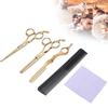 Hairdressing Scissors Set Thinning Haircut Scissors Knife Comb Hair Styling Tool Gold