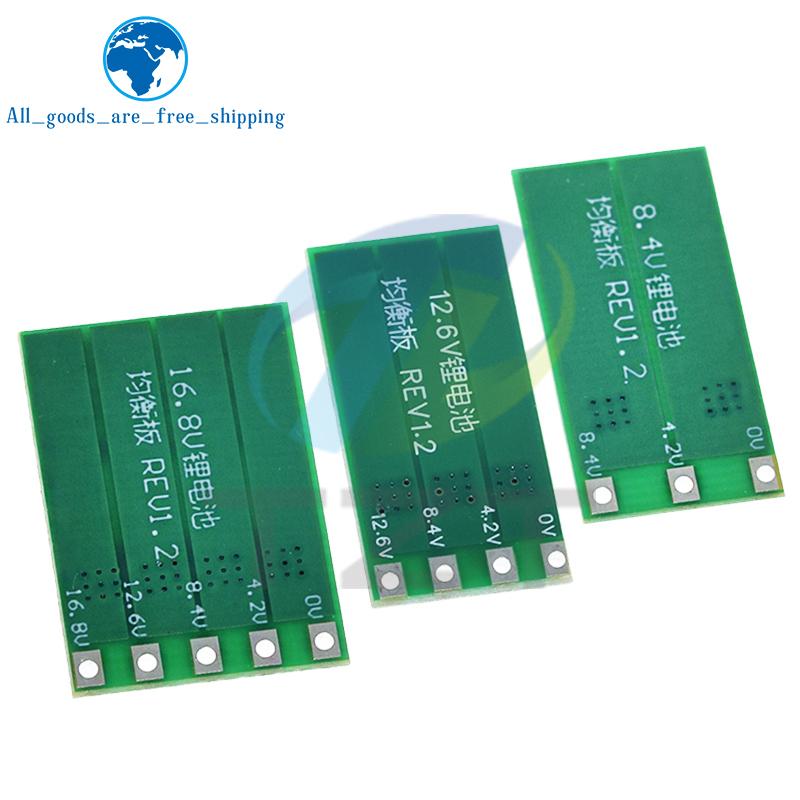 TZT 1/3pcs 2S 3S 4S Balance Board 8.4V 12.6V 16.8V 18650 Polymer Li-ion Lithium Battery Balancer BMS 100mA Balanced Current