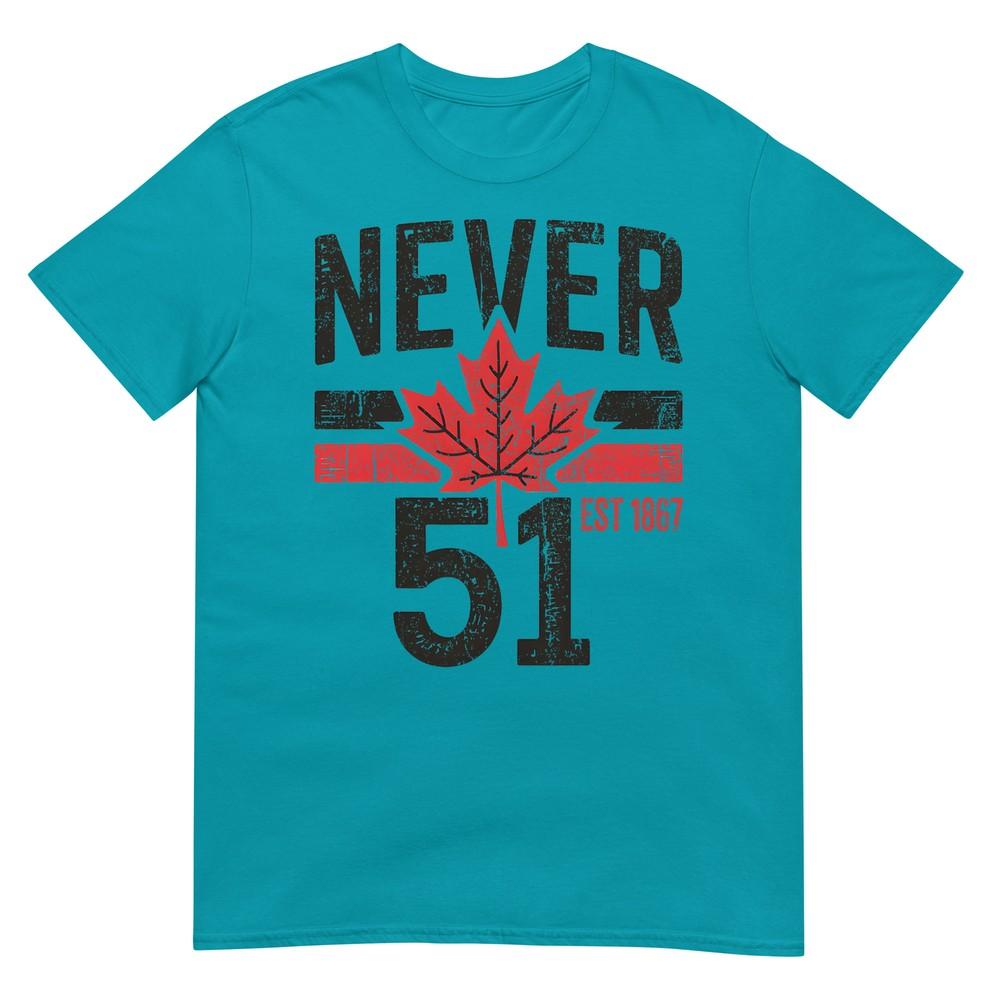 Niemals 51 Kanada Steht Nicht Zum Verkauf Gegr. 1867 Stolzes Kanadisches T-Shirt