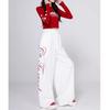 Korean Style Women's Hip Hop Printed Drawstring Dance Pants