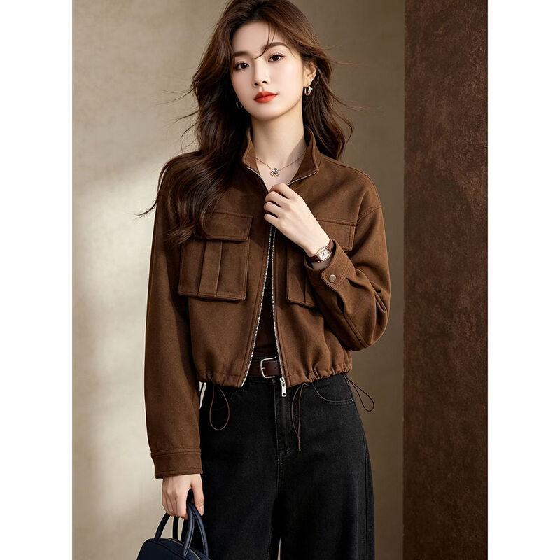 D.F.DEAR American Retro Relaxed Short Stand Collar Jacket