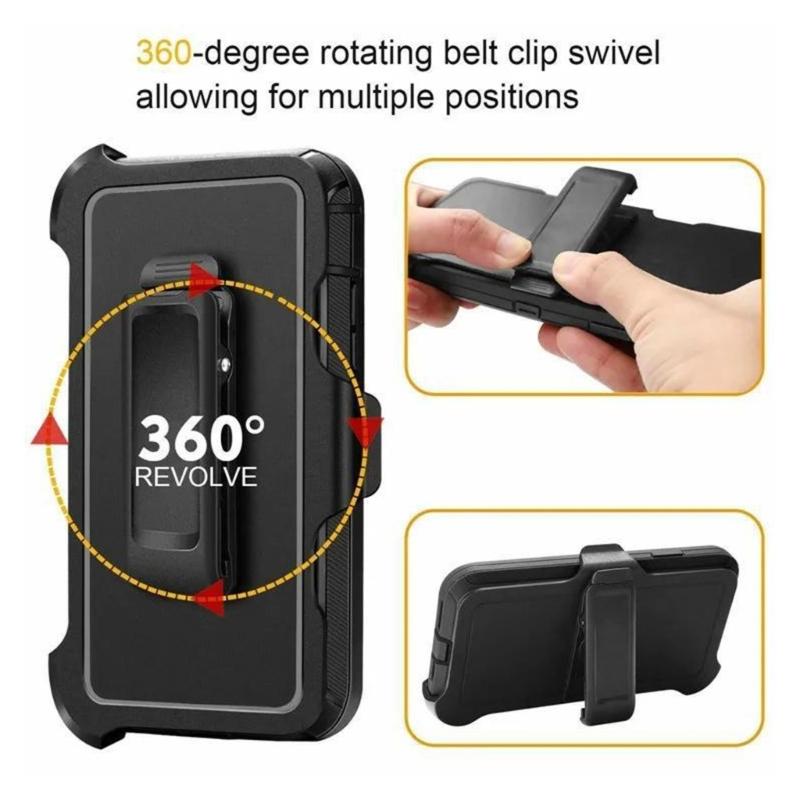 Water Resistant Phone Case Belt Clip Holsters Clamp Sturdy Replacement Secure Phone Attachment Outdoor Phone Accessory