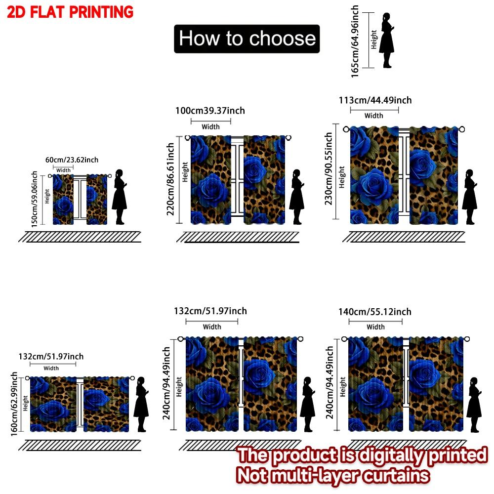 Set Of 2 Flat Printing Happy Valentine Day Curtains Romantic Red Digital Printed Polyester Drapes Family Party Made