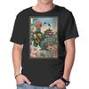 Unisex Crew Neck T-Shirt Twin Sai In Japan Graphic Short Sleeve Casual Tee