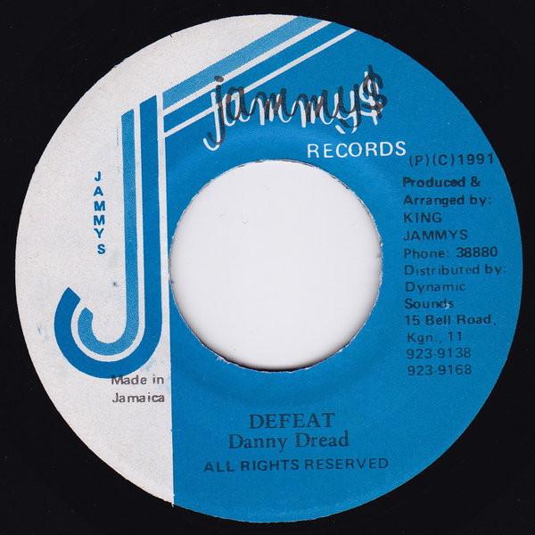 7inch Record DANNY DREAD - Defeat none JAMMY'S 1991 Jamaica Reggae, Ska & Dub Used
