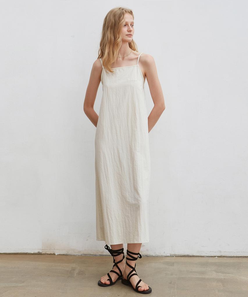 Nigaennikol Mood Sleeveless Long Dress_Cream