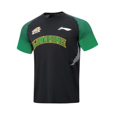 Li Ning Basketball Series Letter Round Neck Breathable Versatile Simple Short Sleeve T-Shirt Men Tops ATSV935-1