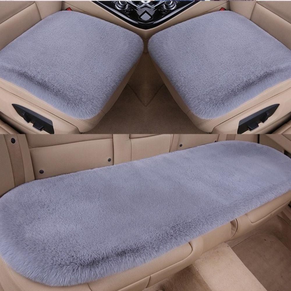 Thick Auto Seat Cushion Comfortable Faux Fur Car Seat Cover Practical Plush Car Seat Cover  Winter