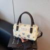 Love Printing Contrasting Color Handbag Women's Summer New Sweet and Fresh Shoulder Bag Fashionable Oblique Span Bag