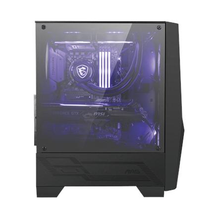 Msi Mag Forge 100M Pc Case, Mid-Tower, Usb 3.2, Black Msi | Mag Forge 100M | Black | Atx | Power Supply Included No