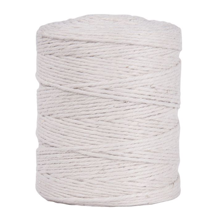 Fil de jute 4 plis Ø 3,5mm Blanc Bobine 280m
