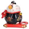 6in Fortune Cat Ceramic Waving Lucky Cat Ornament Home Decoration for Bedroom Car OfficeType 3