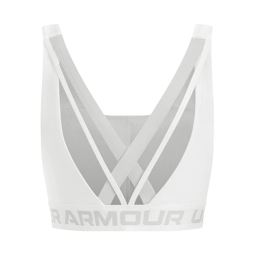 Under Armour Removable Soft Cups Medium Support U-Shaped Training Sports Bra Women Underwear 1390377-101