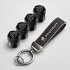 Portachiavi Tappi Valvole Pneumatici Auto Per 108 206 207 208 301 307 308 408 408X 508 2008 3008 4008 5008 RCZ Accessori Auto