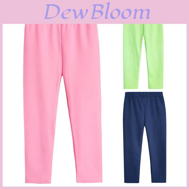 Childrens Summer Candy Color Casual Pants With Viscose Fiber For Girls Comfort