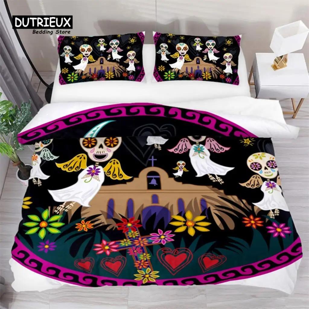 Three-Dimensional Cartoon Angel Quilt Cover Angel Wing Bed Ensemble Fine Microfiber Flower Comforter Cover Full King Dimension Size For Girls Kids