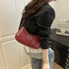 Temperament belt solid color  new fashion texture casual simple shoulder crossbody handbag