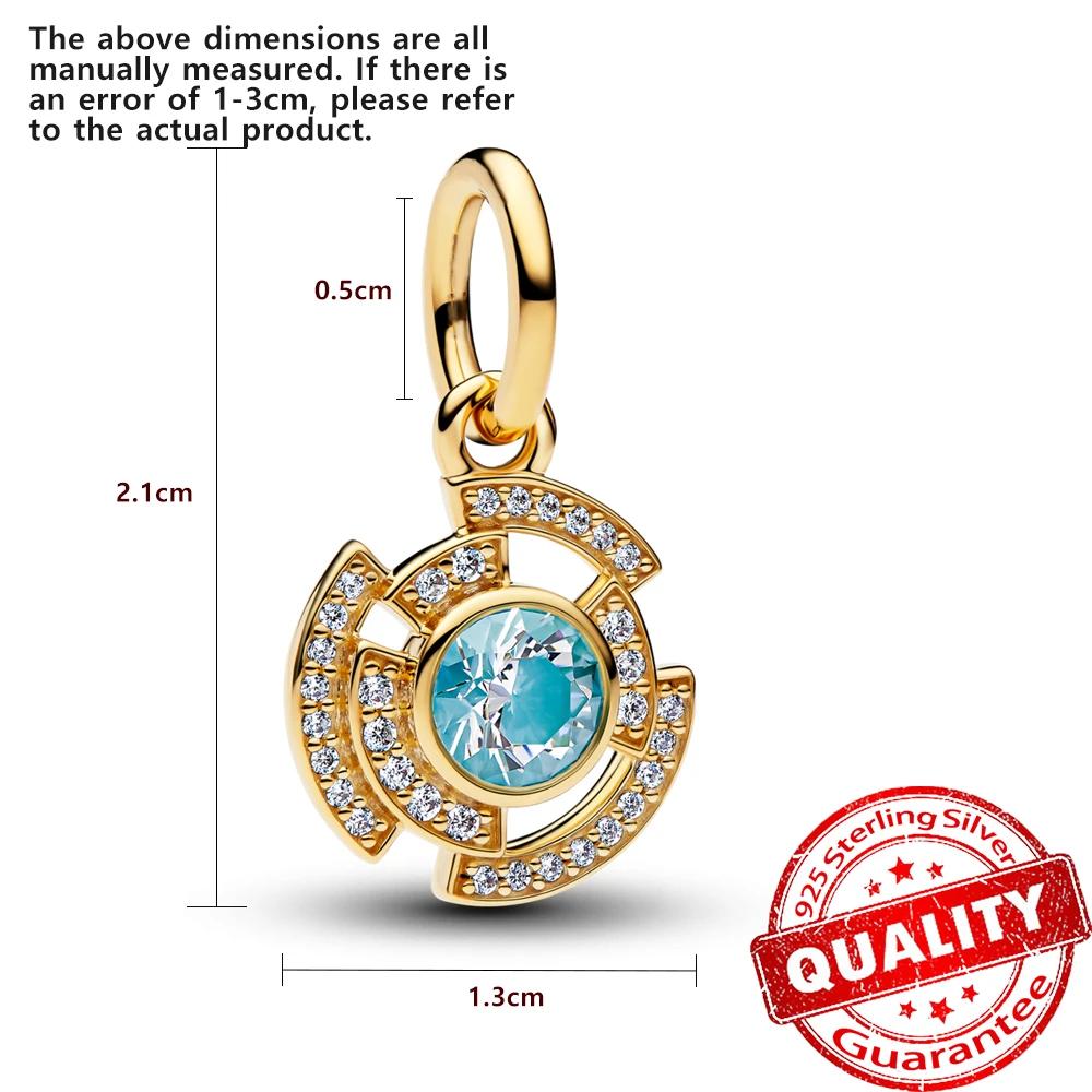 Vintage Copper Gold Rose & Blazing Heart Dangle Charm Fit Original Bracelet For Women Teens Diy Xmas Jewelry Gift