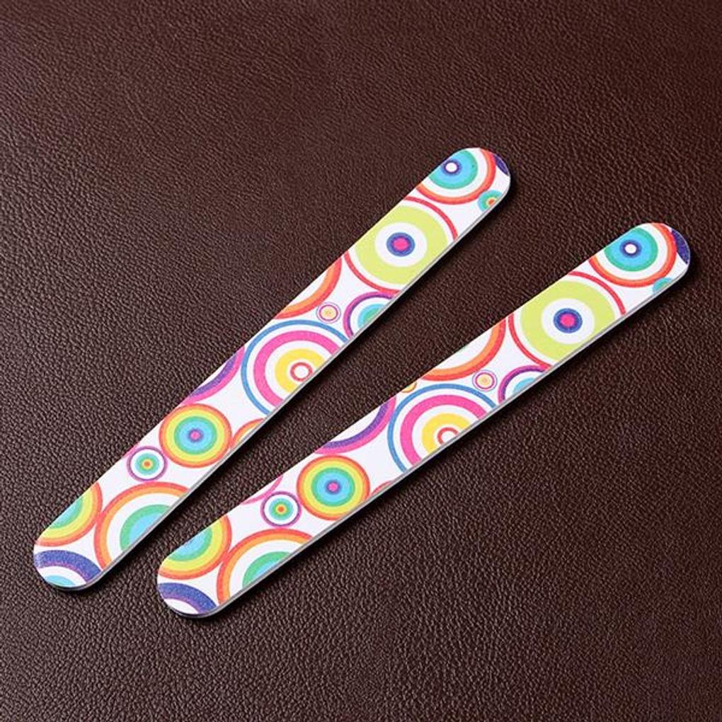 Lima de unhas de 2 peças/lima de unhas para casa lixa polidora