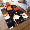 Cute Cartoon Cat Pattern Area Rug, Multicolor Modern Home Decor Suitable for use as an anti-slip for living room bedroom sofas