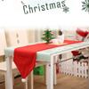 Vibrant Red Christmas Table Runner Christmas Decoration Nonwoven Fabric Tablecloth