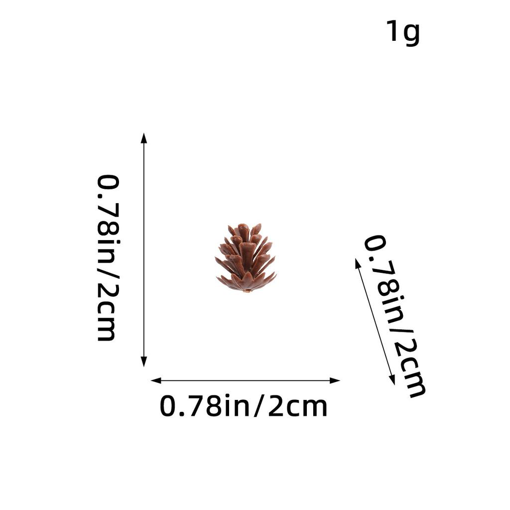 Pine Cones And Pine Flowers Christmas Decorations Pendant, Creative Diy Plastic Spruce Pine Accessories Shooting Props Ornament