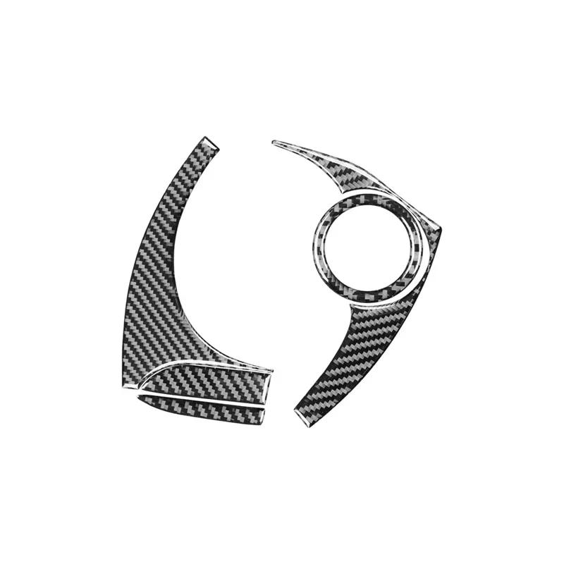 

Accessories Carbon Fiber Interior Car Speedometer Border Decoration One Click Start Button Trim Frame For Mazda CX-9 2016-2026