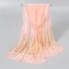 Elegant Peacock & Phoenix Feather Print Scarf – Lightweight, Comfortable, and Stylish Women's Travel Accessory Shawl