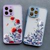 Rose Flower Phone Case For iPhone 11 Case iPhone 15 14 Pro Max 11 12 13 Pro Max Mini XR XS X 7 8 14 15 Plus SE2 Shockproof Cover