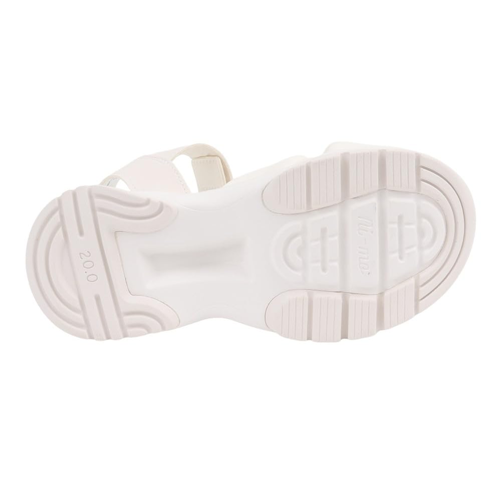 Moonstar NM J132 2E Girls' Sandals, Off-White, 19.0 Cm,