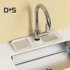 Faucet Mat Fast Drying Stone Sink Tray Sink Protectors Splash Guard Silicone Draining Mat for Kitchen Bathroom Sink