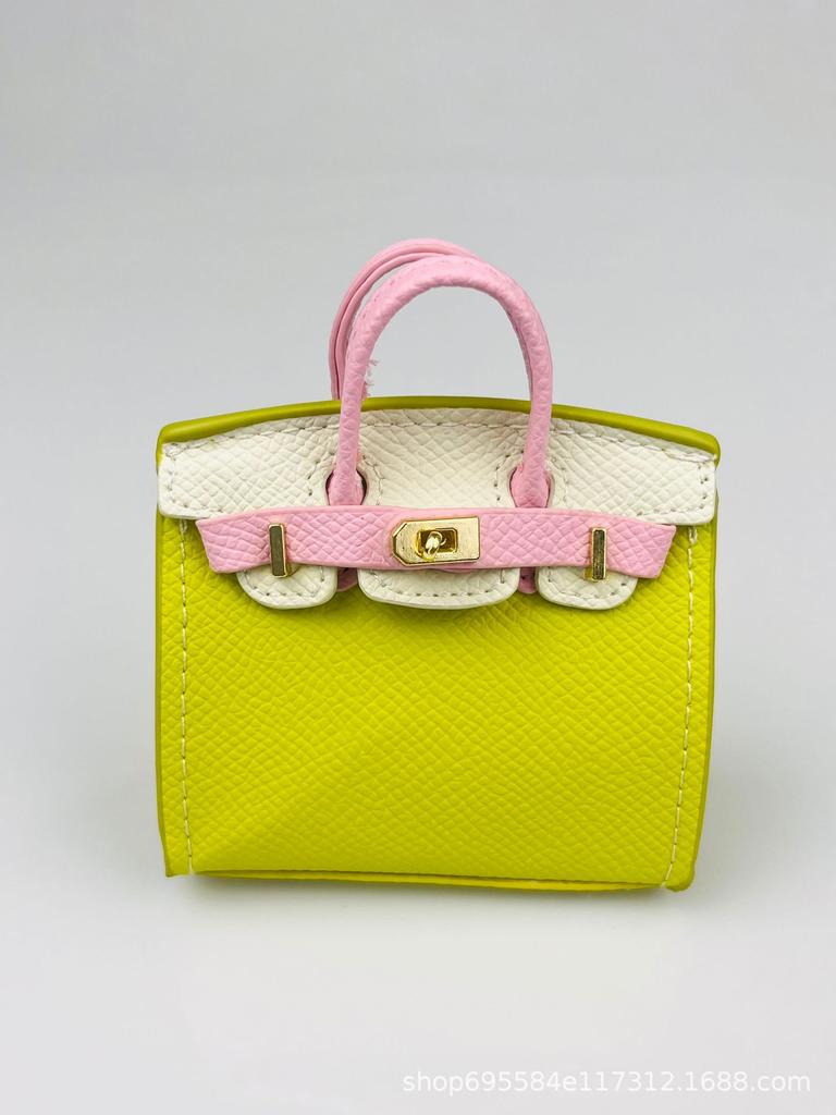 New mini candy color platinum bag pair touch blind box same bag earphone bag creative bag pendant key contrast color