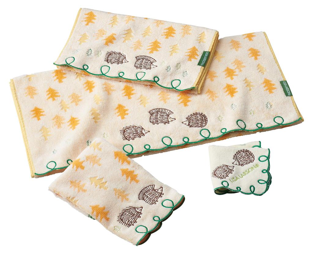 Marushin LISA LARSON Bath Towel Cotton with Antibacterial and Deodorizing 6805011700 "Spinning Walk" 100% Treatment,