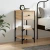 VidaXL Bedside Table Sonoma Oak 34x36x70 Cm Engineered Wood 825975