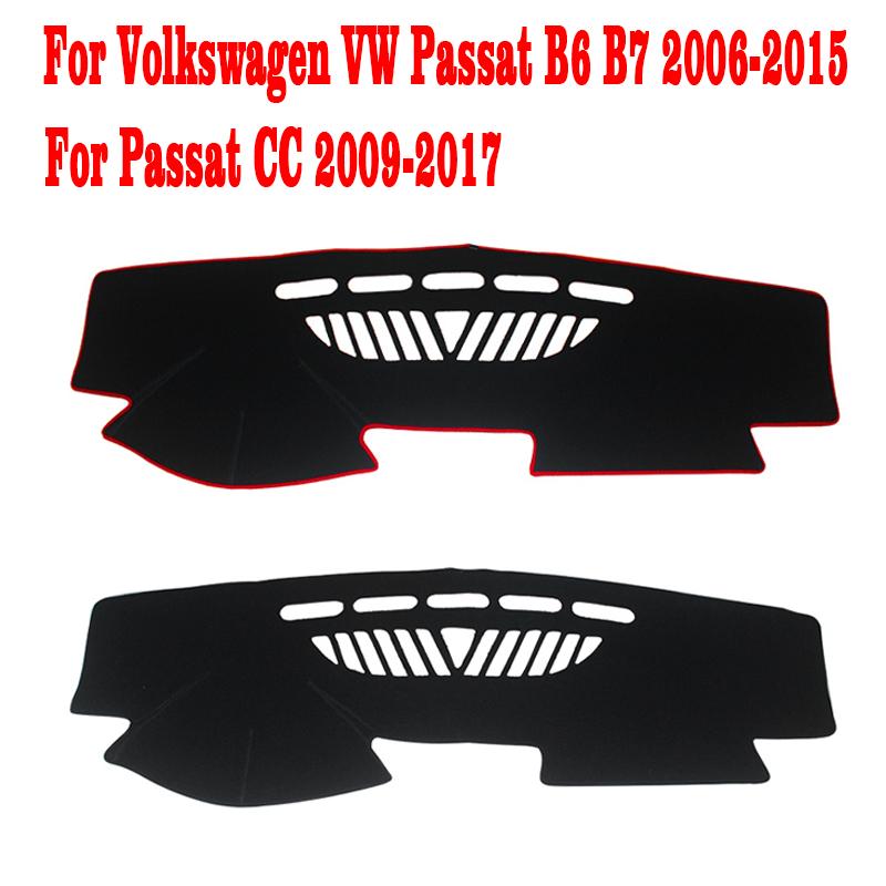 Car Dashboard Covers Avoid Light Mat Carpets Accessories For Volkswagen VW Passat B6 B7 2006-2015 For Passat CC 2009-2017