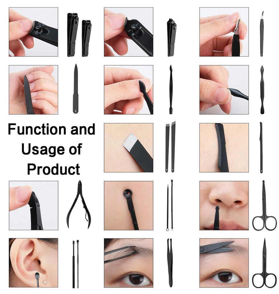 Nagelknipser-Set aus Edelstahl für den Haushalt, großer Nagelknipser, Maniküre-Komplettset, tragbarer Business-Nagelknipser für Herren