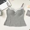  #fashion lace edge sling vest  new Korean version versatile slim and thin simple inner top