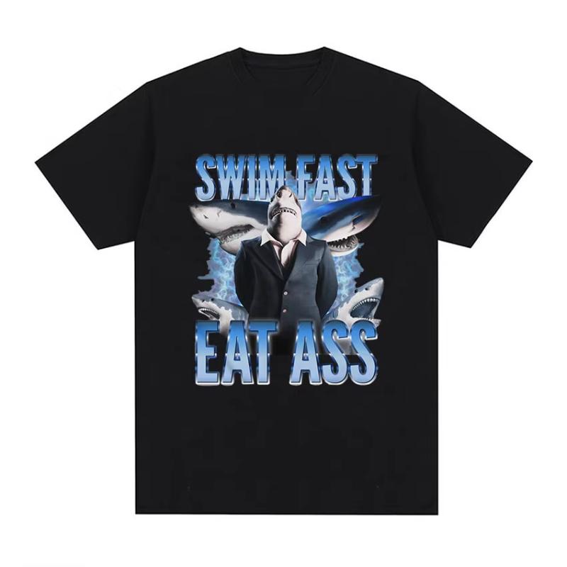 Funny Fish Diagram Meme Graphic T Shirt Unisex Women Retro High Quality Fashion Tshirts Tops Casual Cotton Oversized Tshirt