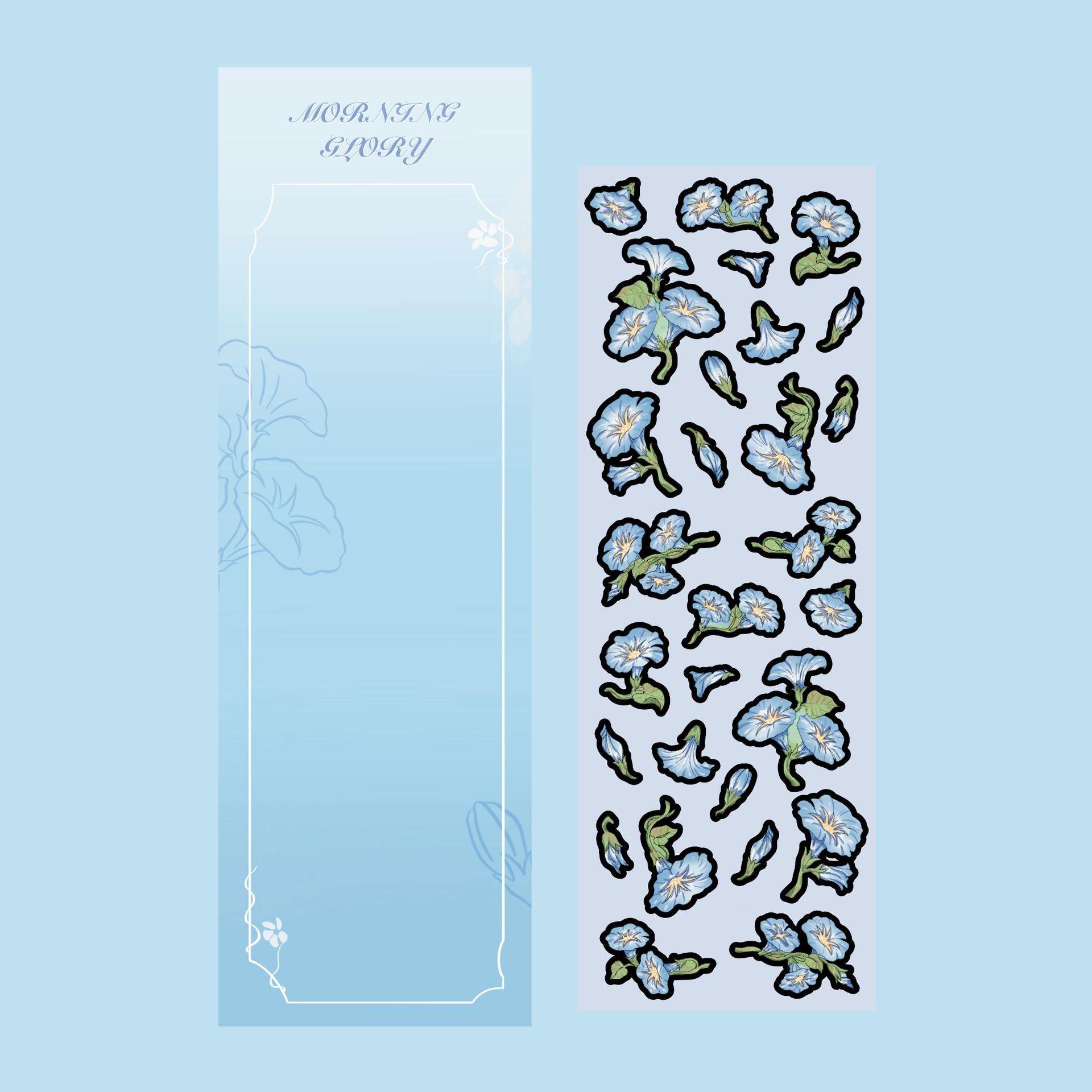 Корейские популярные наклейки «Петуния» Корейские лазерные милые мультяшные наклейки — фото 7