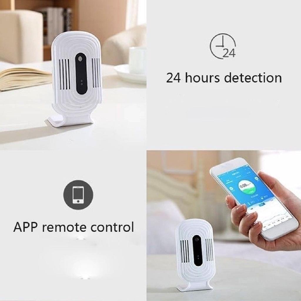White USB JQ300 PM2.5 Air Quality Humidity Tester Household Wifi Smart Monitor Formaldehyde Detector New