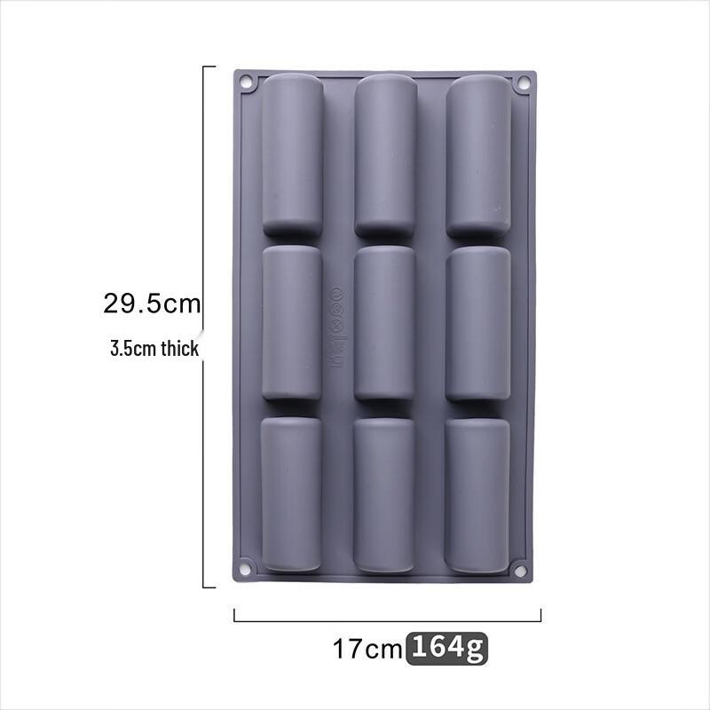 MDNG 9-Cavity Half-Cylinder Silicone Chocolate Mold