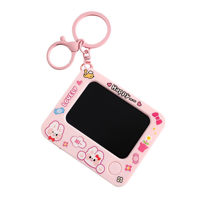 Mini Cartoon Doodle Board Keychain: Cute Pendant Doll for Couples, Decompression Toy, Small Gift